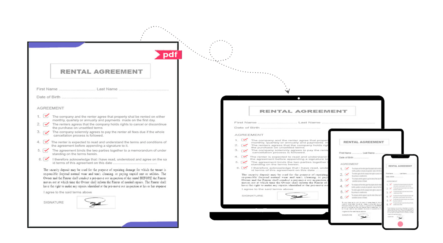 document to digital waiver